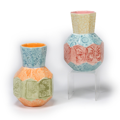 Faceted Vases in Sheers