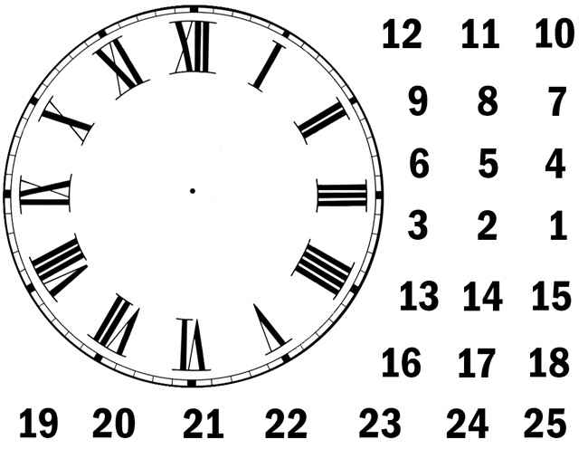 Число на часах 1515. Цифры для циферблата. Расположение цифр на циферблате часов. Часы с цифрами. Размещение цифр на циферблате.