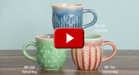 mayco textured mugs