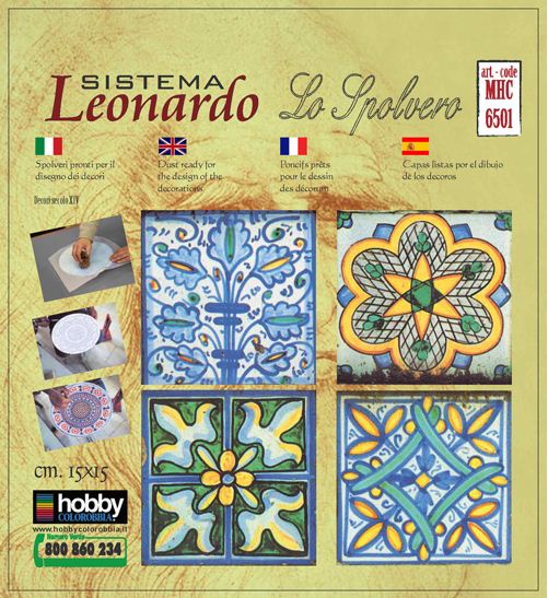 Spolvero  Tracing Papers 4 Tile Designs 15cm MHC6501