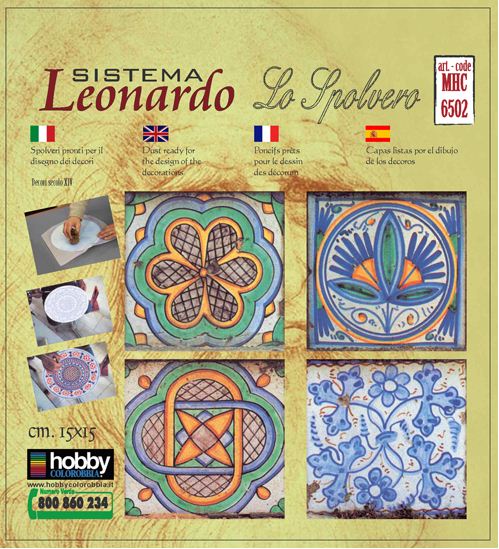 Spolvero Tracing Papers  4 Tile Designs 15cm MHC6502