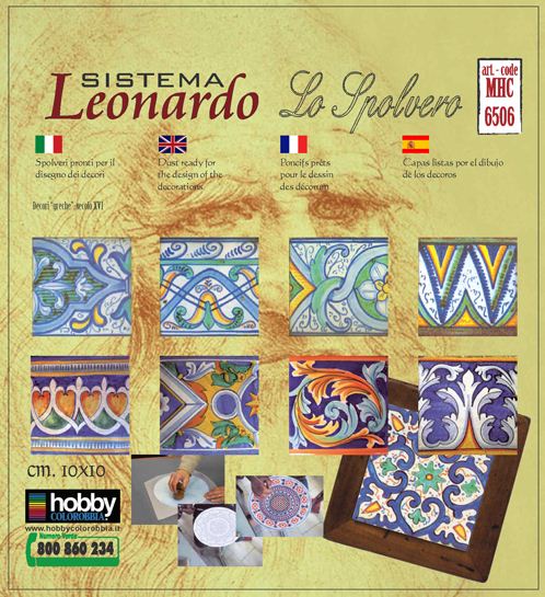 Spolvero Tracing Papers 8 Tile Designs  10cm MHC6506 