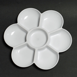 Flower shaped plastic palette FP45