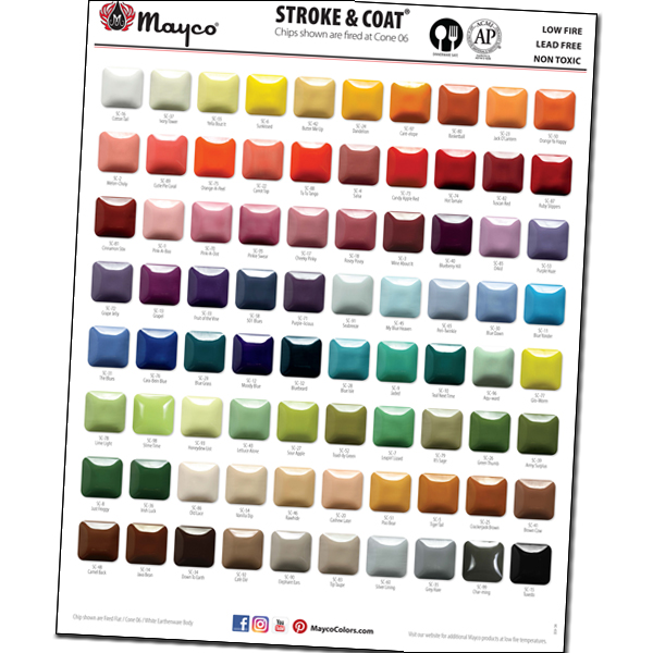 Mayco Stroke & Coat colours