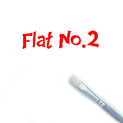 Flat Bristle No.2 SGBF2