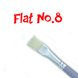 Flat Bristle No.8 SGBF8