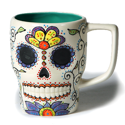 Sugar skull mug