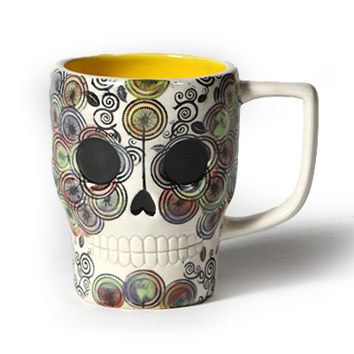 Sugar skull mug paint your own