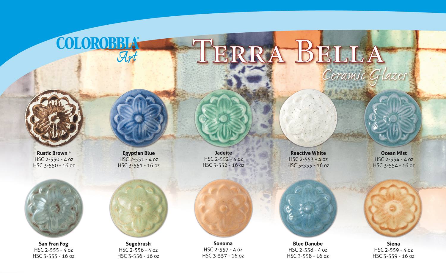 Terra Bella Glazes from Hobby Colorobbia