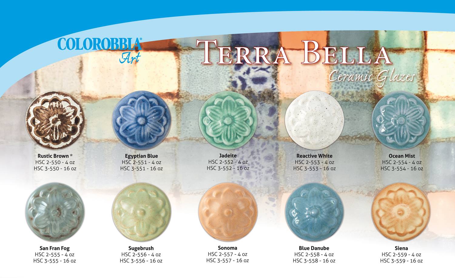 Hobby Ceramicraft Terra Bella Glazes